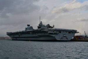 Queen Elizabeth, taken from the boat