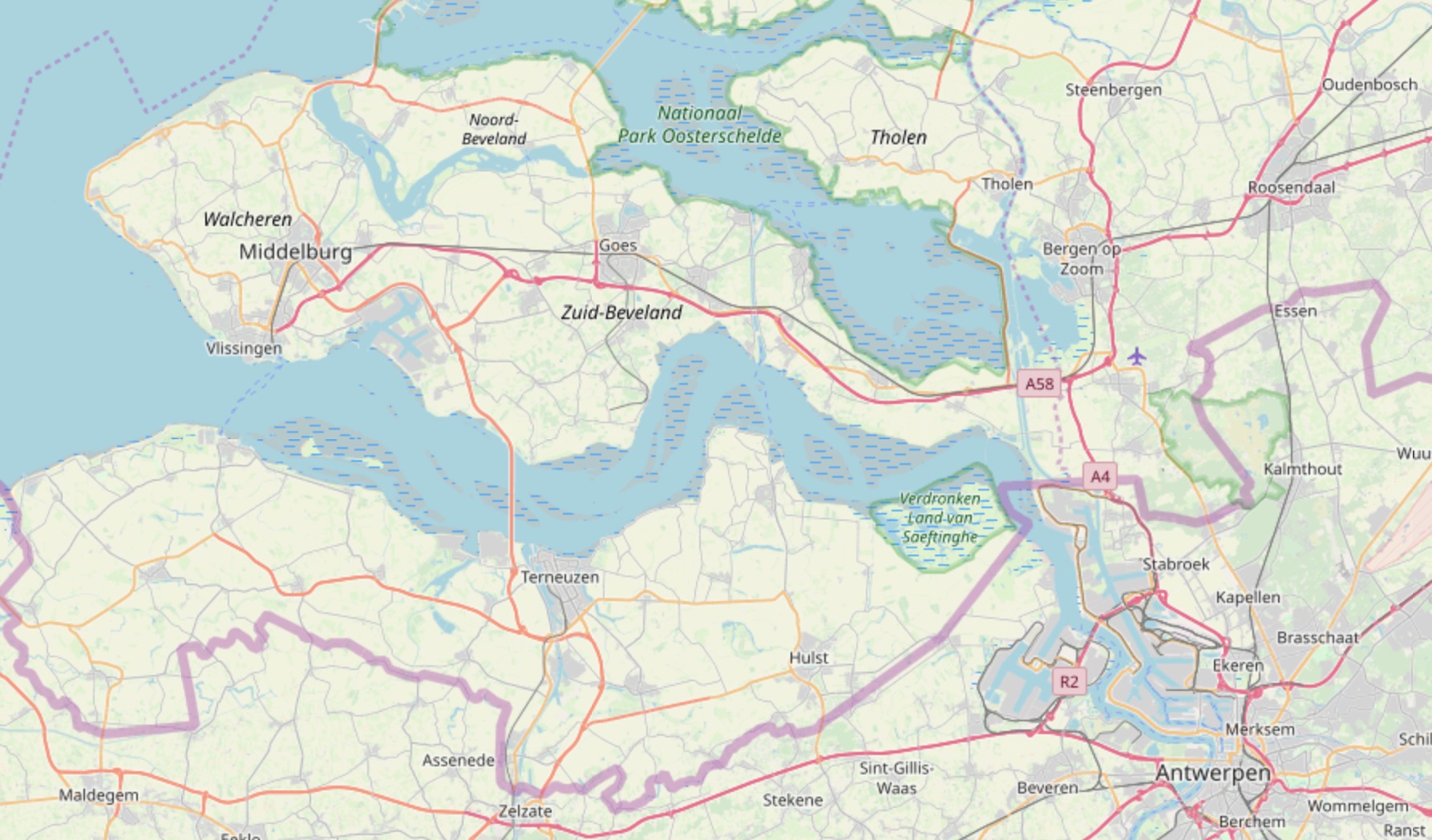 Map of Modern Walcheren - Lynn Bryant’s Writing with Labradors